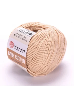Yarnart Baby Cotton - Bebek El Örgü Ipi Açık Bej-404