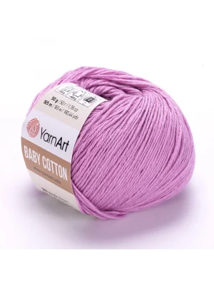 Yarnart Baby Cotton - Bebek El Örgü Ipi Açık Mor-415