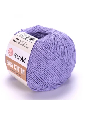 Yarnart Baby Cotton - Bebek El Örgü Ipi Açık Mor-418