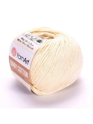 Yarnart Baby Cotton - Bebek El Örgü Ipi Açık Krem-402