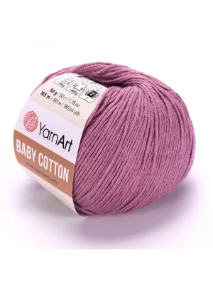Yarnart Baby Cotton - Bebek El Örgü Ipi Gül Kurusu-419