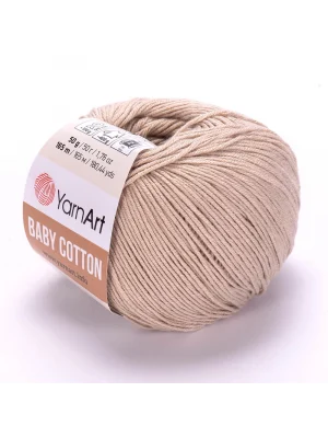 Yarnart Baby Cotton - Bebek El Örgü Ipi Koyu Krem-403