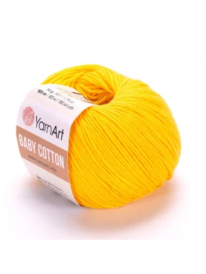 Yarnart Baby Cotton - Bebek El Örgü Ipi Koyu Sarı-432