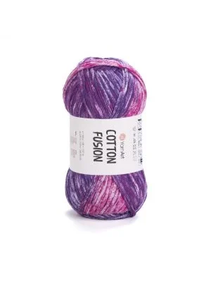 YarnArt Cotton Fusion El Örgü İpi – 100g 225m | %100 Pamuk, Hafif ve Yumuşak Doku | Yazlık Bluz, Çanta ve Aksesuar İçin İdeal