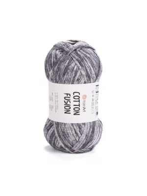 YarnArt Cotton Fusion El Örgü İpi – 100g 225m | %100 Pamuk, Hafif ve Yumuşak Doku | Yazlık Bluz, Çanta ve Aksesuar İçin İdeal