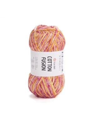 YarnArt Cotton Fusion El Örgü İpi – 100g 225m | %100 Pamuk, Hafif ve Yumuşak Doku | Yazlık Bluz, Çanta ve Aksesuar İçin İdeal