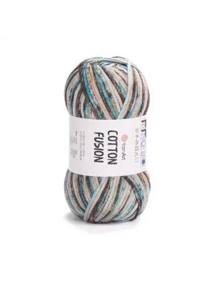YarnArt Cotton Fusion El Örgü İpi – 100g 225m | %100 Pamuk, Hafif ve Yumuşak Doku | Yazlık Bluz, Çanta ve Aksesuar İçin İdeal