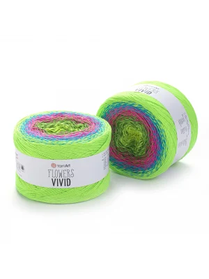 YarnArt Flowers Vivid - Ebruli El Örgü Ipi Ebruli-506