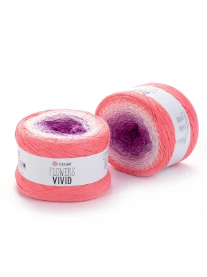 YarnArt Flowers Vivid - Ebruli El Örgü Ipi Ebruli-511