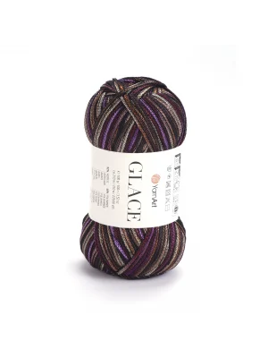 Yarnart Glace El Örgü İpi,100g / 210m – %52 Akrilik %48 Poliamid–Parlak Renkli Yazlık El Örgü İpi