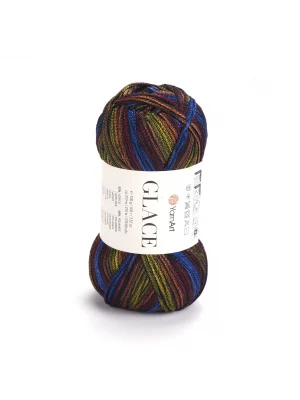 Yarnart Glace El Örgü İpi,100g / 210m – %52 Akrilik %48 Poliamid–Parlak Renkli Yazlık El Örgü İpi