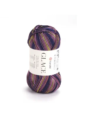 Yarnart Glace El Örgü İpi,100g / 210m – %52 Akrilik %48 Poliamid–Parlak Renkli Yazlık El Örgü İpi