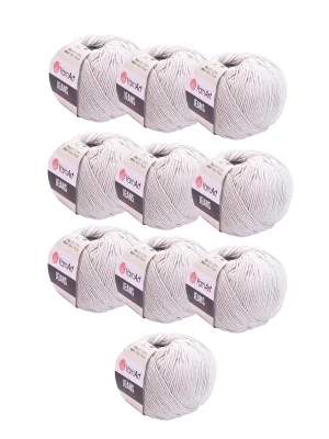 Yarnart Jeans 49 Açık Gri 10lu Paket Amigurimi Bebek Ipi Yarn-Art Jeans 10 Adet