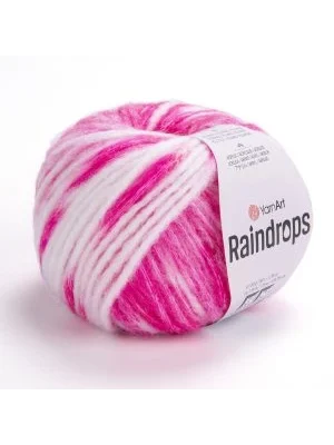 YarnArt Raindrops El Örgü İpi – 50g 115m | Yünlü, Akrilik ve Polyamid Karışımlı Orta Kalınlıkta Renkli İplik