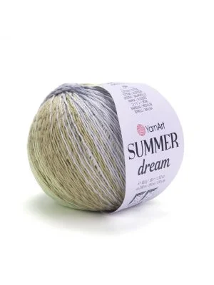 YarnArt Summer Dream 4303 Ebruli El Örgü İpi – 100g / 350m – %70 Pamuk %30 Viskoz – Yazlık İnce Renkli İplik