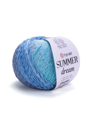 YarnArt Summer Dream 4304 Ebruli El Örgü İpi – 100g / 350m – %70 Pamuk %30 Viskoz – Yazlık İnce Renkli İplik