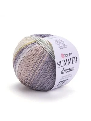 YarnArt Summer Dream 4310 Ebruli El Örgü İpi – 100g / 350m – %70 Pamuk %30 Viskoz – Yazlık İnce Renkli İplik