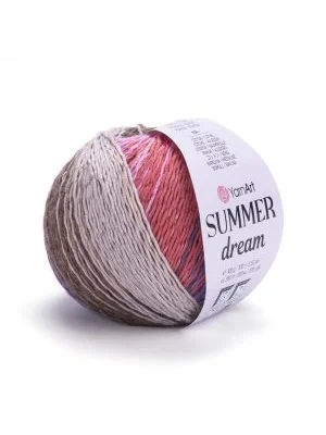 YarnArt Summer Dream 4315 Ebruli El Örgü İpi – 100g / 350m – %70 Pamuk %30 Viskoz – Yazlık İnce Renkli İplik