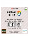 Macrame Cotton Vr - Makrome El Örgü Ipi Ebruli-911