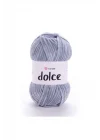 Dolce - Kadife El Örgü Ipi Gri-mavi-782