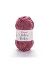 Dolce Baby - Kadife, Bebek El Örgü Ipi Gül Kurusu-751