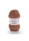 DOLCE BABY - KADİFE, BEBEK EL ÖRGÜ İPİ KAHVERENGİ-765