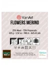 Flowers Merıno Ebruli El Örgü İpi Ebruli-534