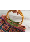 El Örgüsü Çanta,Kare Motifli Çanta,Kadın Çanta,Omuz Çanta,El Yapımı Örme Çanta
