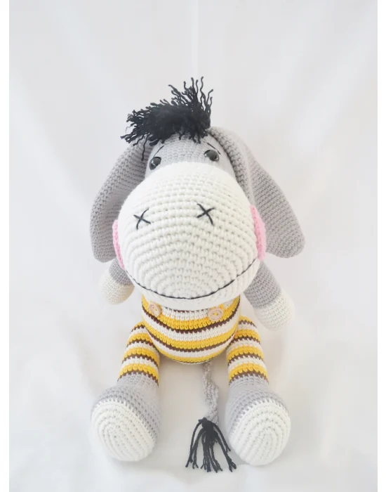 Sevimli Eşşek Amigurumi El Örgüsü Oyuncak