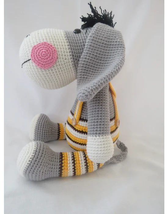Sevimli Eşşek Amigurumi El Örgüsü Oyuncak