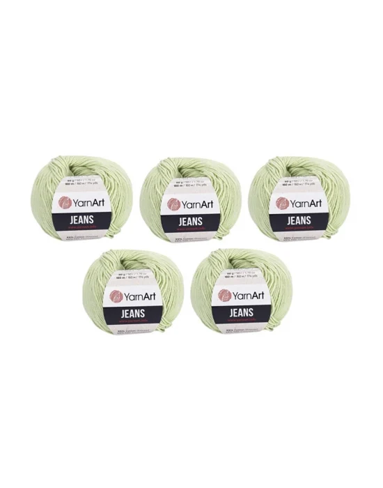 Yarnart Jeans Amigurumi Örgü Ipi 5li Paket 11 Yeşil