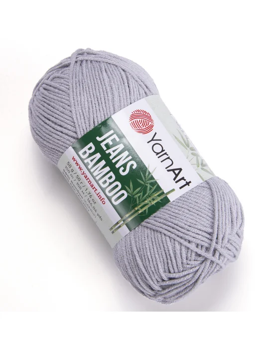 Yarn Art Jeans Bamboo El Örgü İpi,Açık Gri-127