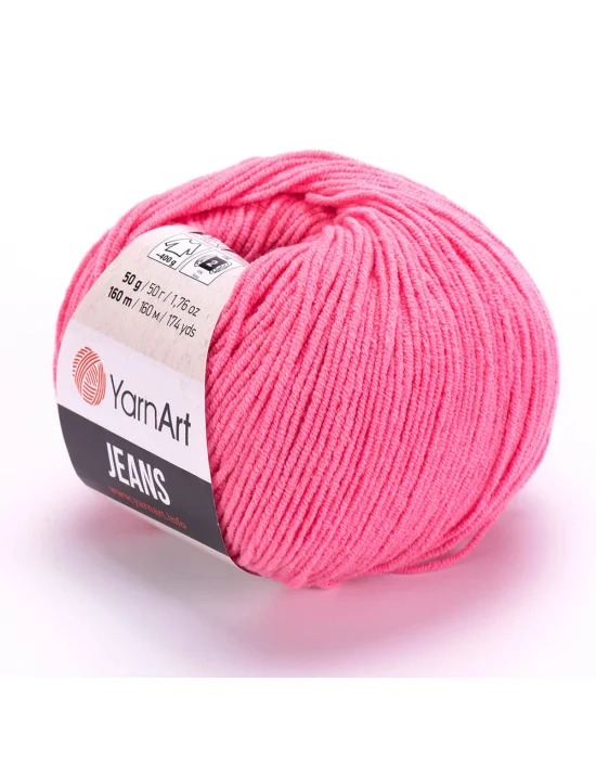 Yarn Art Jeans Amigurumi Örgü İpi 78 Şeker Pembe Hırka Örgü İpi Bebek İpi Punch İpi 3lü Paket