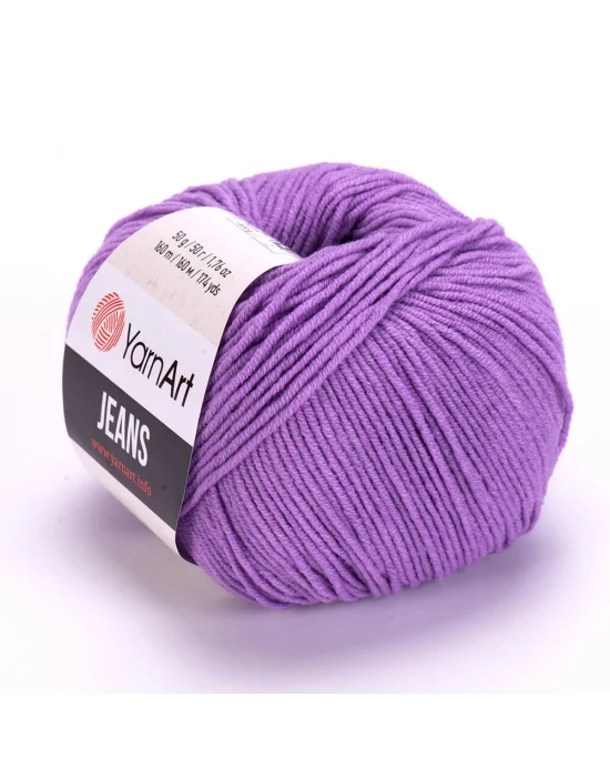 Yarn Art Jeans Amigurumi Örgü İpi 72 Koyu Eflatun Renk Hırka Örgü İpi Bebek İpi Punch İpi 3lü Paket