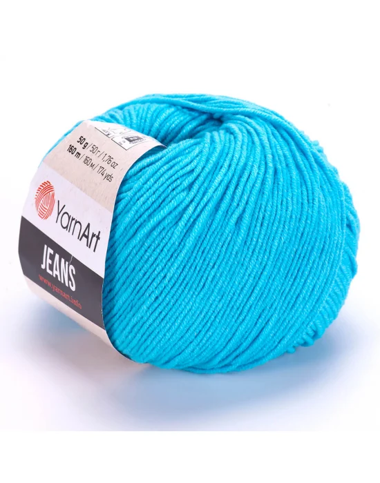 Yarn Art Jeans 33 Bebe Mavisi Amigurumi Örgü İpi Hırka Örgü İpi Bebek İpi Punch İpi 3lü Paket