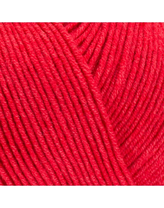 Yarn Art Jeans 26 Nar Çiçeği Renk Amigurumi Örgü İpi Hırka Örgü İpi Bebek İpi Punch İpi 3lü Paket