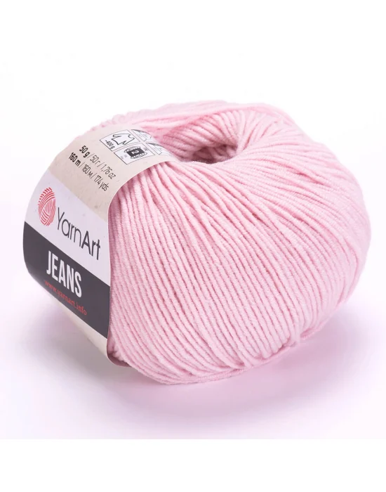 Yarn Art Jeans 18 Açık Pembe Amigurumi Örgü İpi Hırka Örgü İpi Bebek İpi Punch İpi 3lü Paket