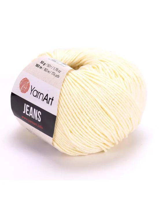 Yarn Art Jeans 86 Açık Sarı Amigurumi Örgü İpi Hırka Örgü İpi Bebek İpi Punch İpi