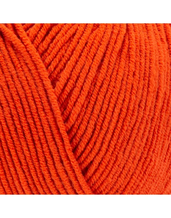 Yarn Art Jeans 85 Koyu Turuncu Amigurumi Örgü İpi Hırka Örgü İpi Bebek İpi Punch İpi