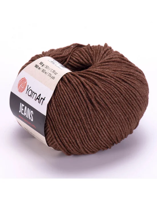 Yarn Art Jeans 70 Koyu Kahverengi Amigurumi Örgü İpi Hırka Örgü İpi Bebek İpi Punch İpi