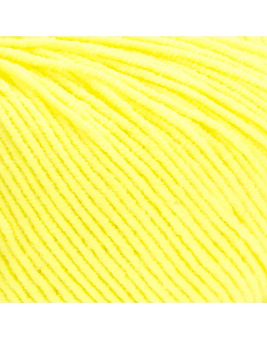 Yarn Art Jeans 58 Fosforlu Sarı Amigurumi Örgü İpi Hırka Örgü İpi Bebek İpi Punch İpi