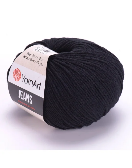 Yarn Art Jeans 53 Siyah Amigurumi Örgü İpi Hırka Örgü İpi Bebek İpi Punch İpi