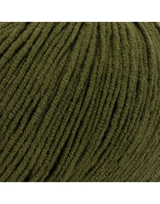 Yarn Art Jeans 82 Zeytin Yeşili Amigurumi Örgü İpi Hırka Örgü İpi Bebek İpi Punch İpi