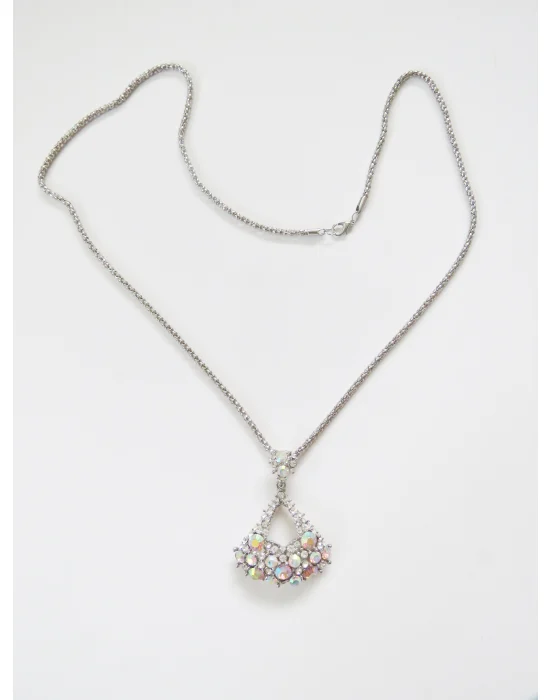 Renk Değiştiren Taşlı Bayan Kolye