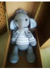 Sevimli Fil Amigurumi El Örgüsü Oyuncak