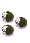 Yarn Art Jeans Amigurumi Örgü İpi 82 Zeytin Yeşil Hırka Örgü İpi Bebek İpi Punch İpi 3lü Paket
