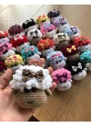 Amigurumi El Örgüsü Sevimli Kuzucuk Kafası Anahtarlıklar(Tek Fiyatıdır)