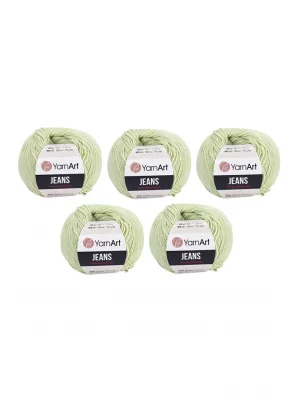 Yarnart Jeans Amigurumi Örgü Ipi 5li Paket 11 Yeşil