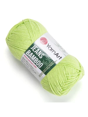 Yarn Art Jeans Bamboo El Örgü İpi,Çimen Yeşili-136