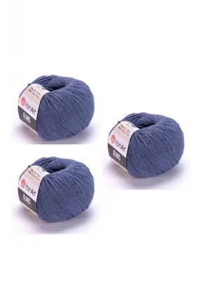 Yarn Art Jeans Amigurumi Örgü İpi 68 Gri Mavi Hırka Örgü İpi Bebek İpi Punch İpi 3lü Paket